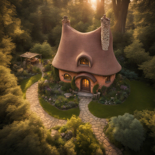 2602 3D Printed ADU Hobbit's Cottage Home Plans