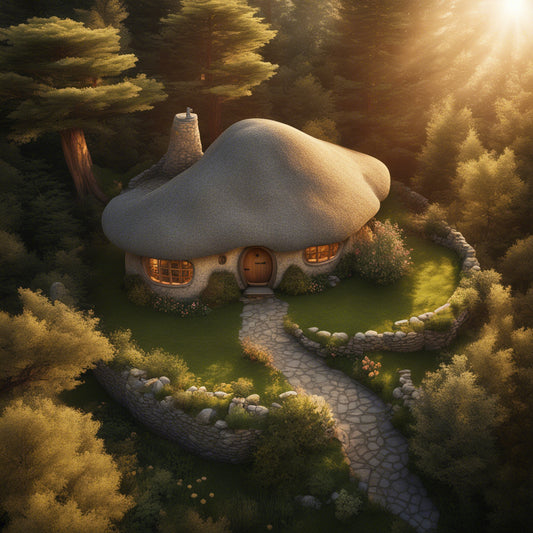 2608 3D Printed ADU Hobbit's Cottage Home Plans